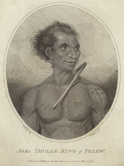Retrato de Abba Thulle, Rey de Pelew de Arthur Devis
