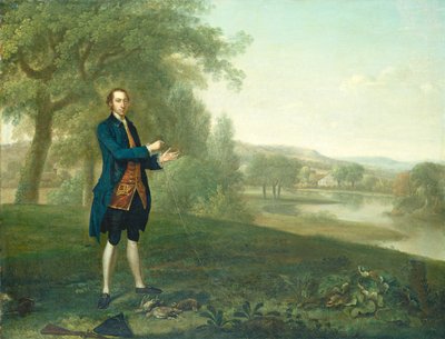 Retrato de un Caballero Cazando Perdices de Arthur Devis