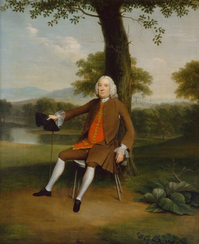 Retrato de un caballero sentado de Arthur Devis
