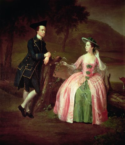 Sir George y Lady Strickland de Arthur Devis