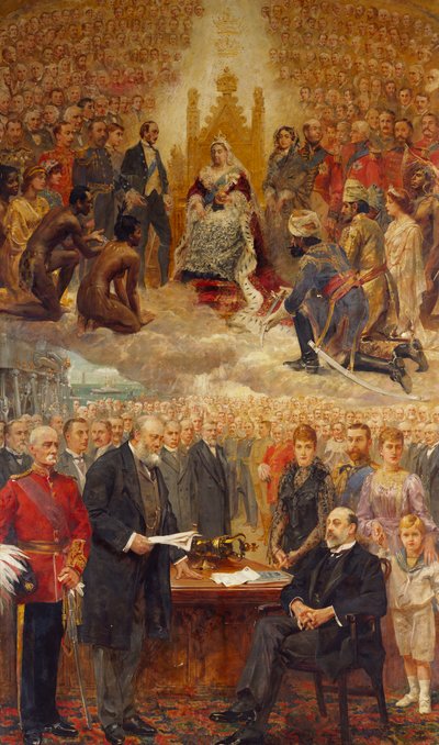 Una alegoría del Imperio Británico de Arthur Drummond