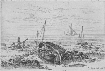 En la playa de Thorpe, 1888 de Arthur Evershed