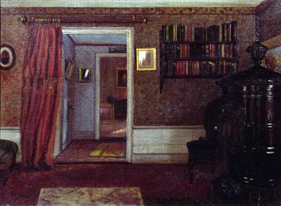 La estufa del salón, c.1900 de Arthur F. Davies