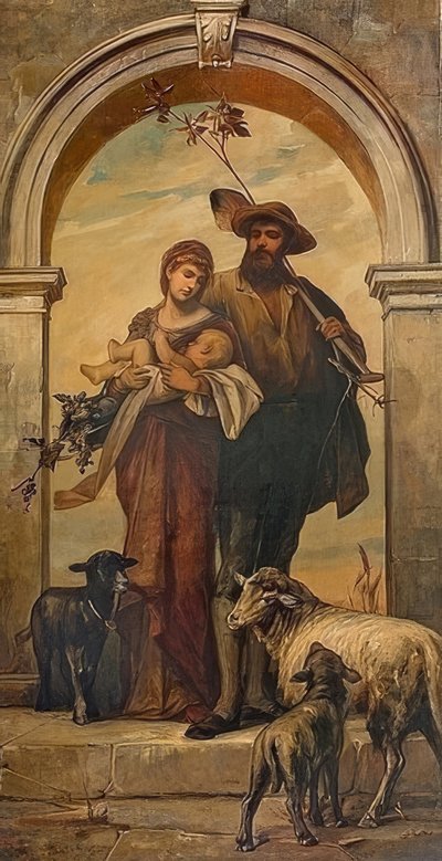 La familia del viticultor de Arthur Fitger