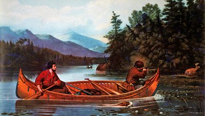 Escenas de caza americana: Una buena oportunidad, publicado por Currier & Ives de Arthur Fitzwilliam (after) Tait