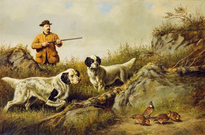 Amos F. Adams disparando sobre Gus Bondher y su hijo, Conde Bondher, 1887 de Arthur Fitzwilliam Tait