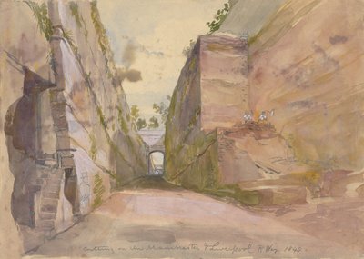 Corte en el ferrocarril de Manchester y Liverpool de Arthur Fitzwilliam Tait