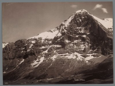 Vista del Eiger en los Alpes berneses Panorama de la Jungfraukette (título de la serie) de Arthur Gabler