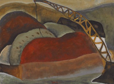 Barcaza de ceniza y grúa de Arthur Garfield Dove
