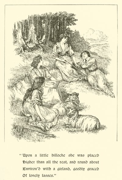 Sir Calidore, caballero de la cortesía, Coridon y Pastorella de Arthur George Walker