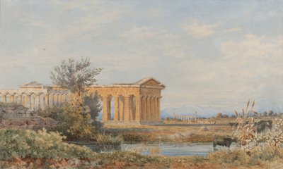 Los templos de Paestum, 1843-44 de Arthur Glennie