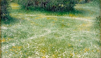 Margaritas en Burnham, c.1918 (óleo sobre lienzo) de Arthur Hacker