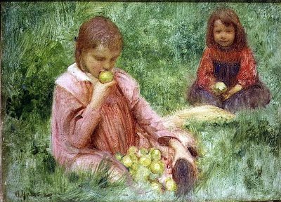 En el huerto de Arthur Hacker