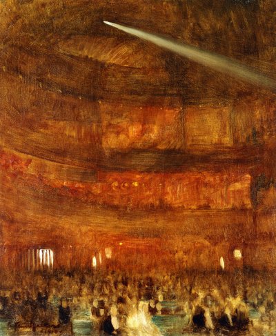 El interior del Teatro Alhambra, Londres de Arthur Hacker