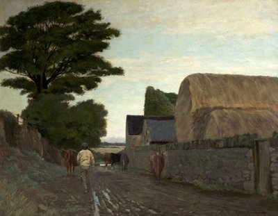 Conduciendo hacia la leche, 1881 de Arthur Hawksley