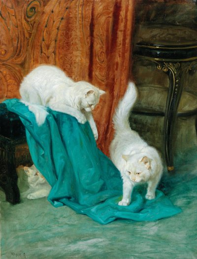 Gatos jugando de Arthur Heyer