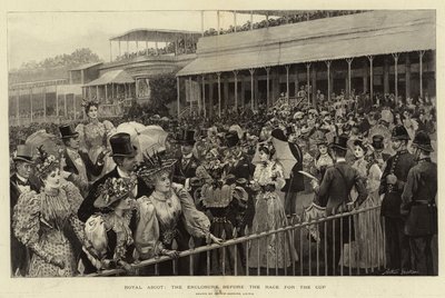 Royal Ascot, el recinto antes de la carrera por la copa de Arthur Hopkins