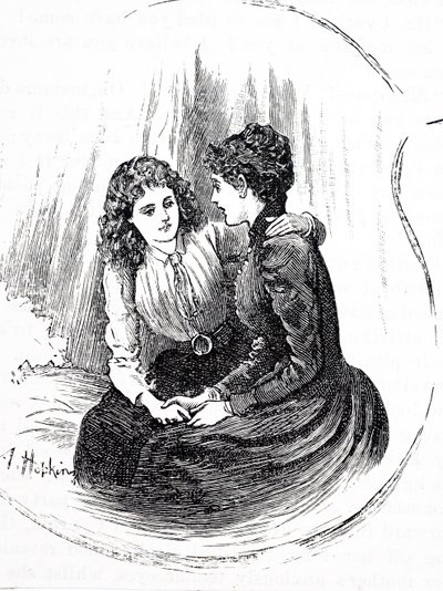 Hermanas intercambiando confidencias de Arthur Hopkins