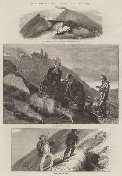 Bocetos del Monte Vesubio de Arthur Hopkins