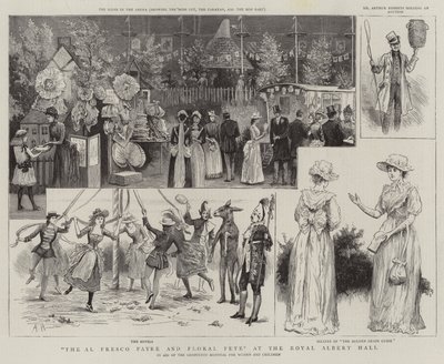 La feria al aire libre y la fiesta floral en el Royal Albert Hall de Arthur Hopkins