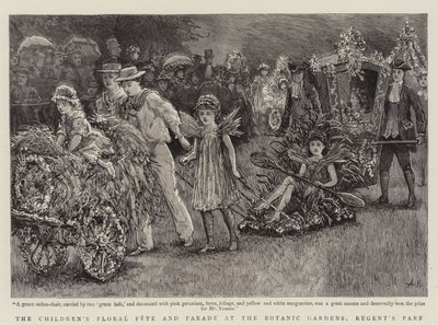 La fiesta floral y el desfile infantil en los Jardines Botánicos, Regent