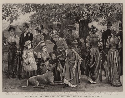 El fin de la temporada de Londres, el último desfile de la iglesia del año de Arthur Hopkins