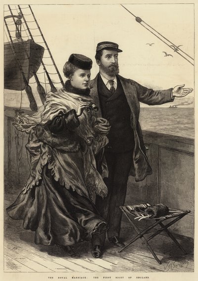 El matrimonio real, la primera vista de Inglaterra de Arthur Hopkins
