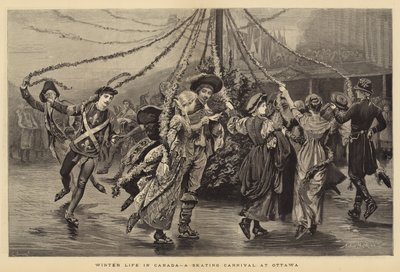 Vida de invierno en Canadá, un carnaval de patinaje en Ottawa de Arthur Hopkins