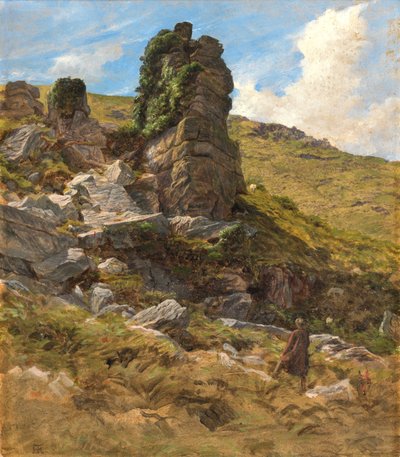 Un Afloramiento Rocoso de Arthur Hughes