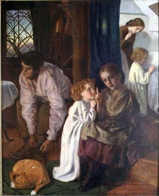 Hora de Dormir, c.1862 de Arthur Hughes