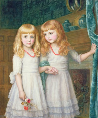 Marjorie y Lettice Wormald de Arthur Hughes