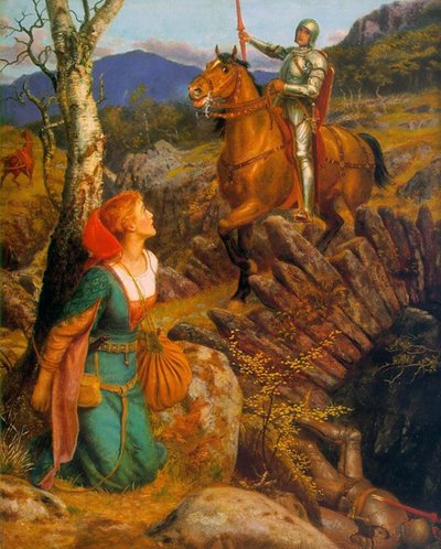 El Derrocamiento del Caballero Oxidado, c.1894-1908 de Arthur Hughes