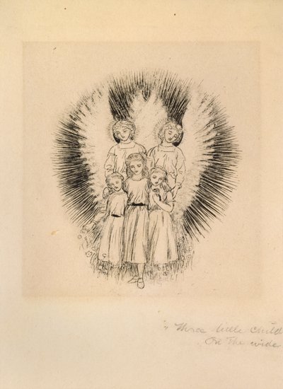 Tres Niños Pequeños en la Tierra Ancha, finales del siglo XIX de Arthur Hughes