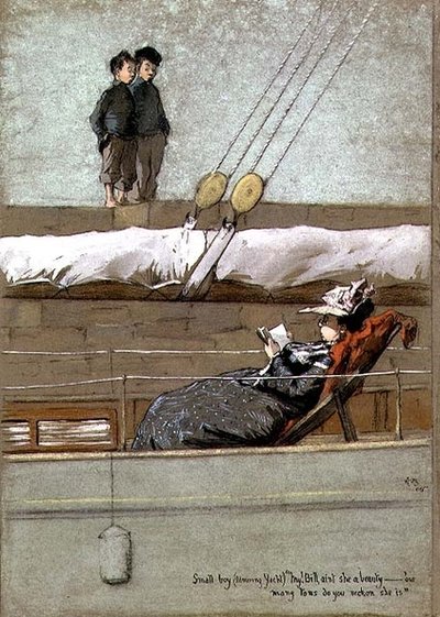 Niño pequeño (admirando yate) 