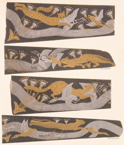 Dagas de bronce, oro y plata, de 1921 (dibujo) de Arthur John Evans