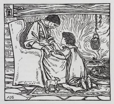 Hans Christian Andersen: La niña que pisó el pan de Arthur Joseph Gaskin