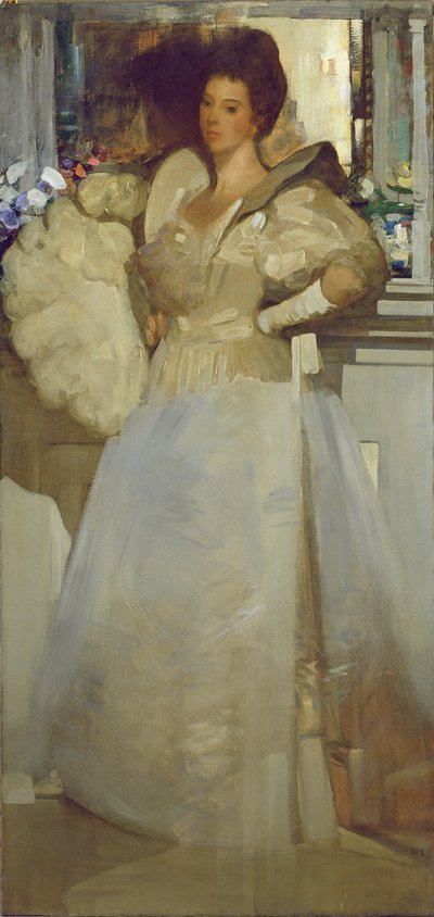 Ópalo y gris, retrato de la señorita Rachel White, 1897 de Arthur Melville