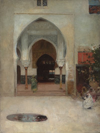 Estudio para "En la puerta del serrallo", c. 1890 de Arthur Melville