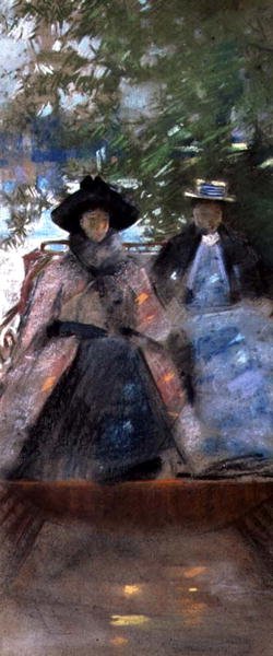 Dos chicas en un bote de Arthur Melville