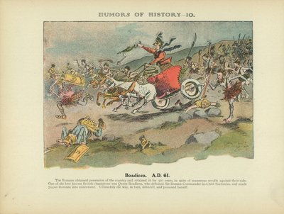 Boadicea. 61 d.C. (litografía en color) de Arthur Moreland