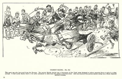 Carreras de cuadrigas (litografía) de Arthur Moreland