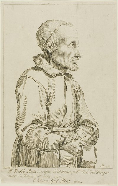 Retrato de Sebastiano Resta de Arthur Pond