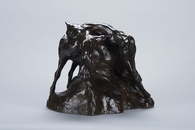 Puma llevando un cadáver de ciervo, c.1900 de Arthur Putnam