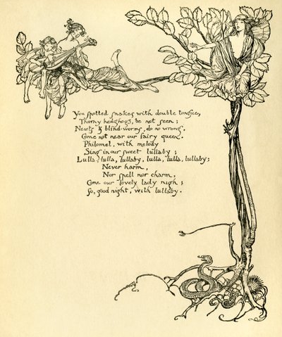 Sueño de una noche de verano de Arthur Rackham