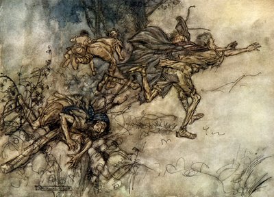 Sueño de una noche de verano de Arthur Rackham