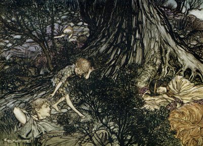 El sueño de una noche de verano de Arthur Rackham