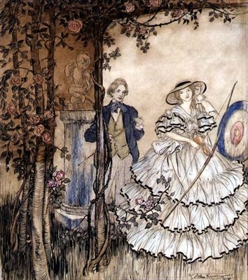 Tiro con arco de Arthur Rackham