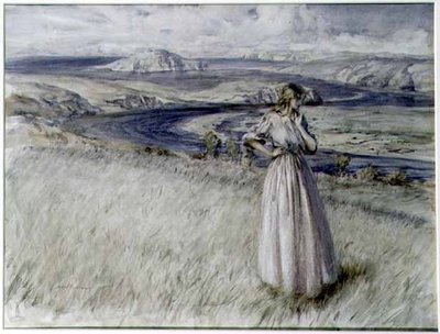 Bahía de Bigbury, Devon de Arthur Rackham