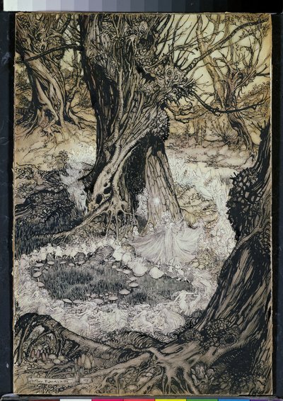 Ven, ahora un rondel, 1908 de Arthur Rackham