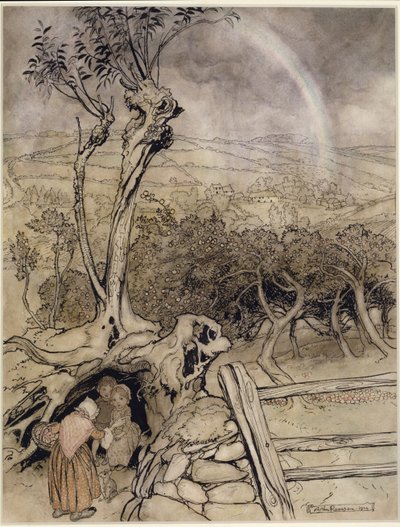 Exactamente Donde Termina el Arcoíris de Arthur Rackham